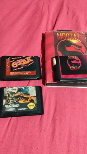Lote 3 jogos mega drive