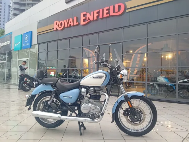 METEOR 350CC AURORA BLUE 2026 KM 455 EDSON 2 1 9 6 5 6 8 5 0 3 8