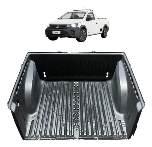 Protetor Caçamba Vw Saveiro Cabine Dupla 2025 Preto