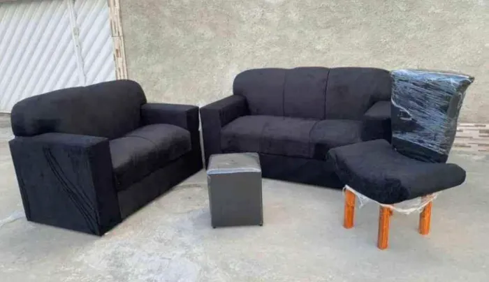  ? 530,00 PROMOÇÃO- kit sofá conjunto  xaropinho + poltrona + puff  - preço de fábrica -