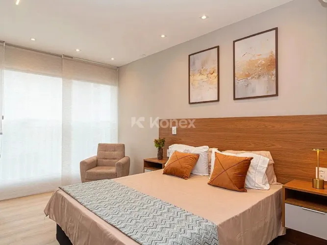 Studio novo para alugar com 27m², 1 quarto e sem vaga