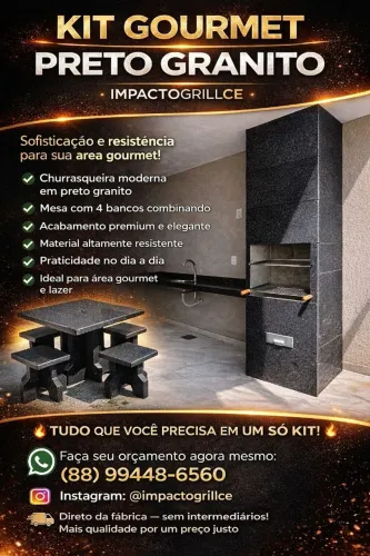 kit área gourmet 