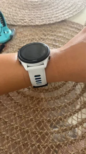 GARMIN 265 FORERUNNER ZERO NA CAIXA!! BRANCO E ACQUA BLUE 