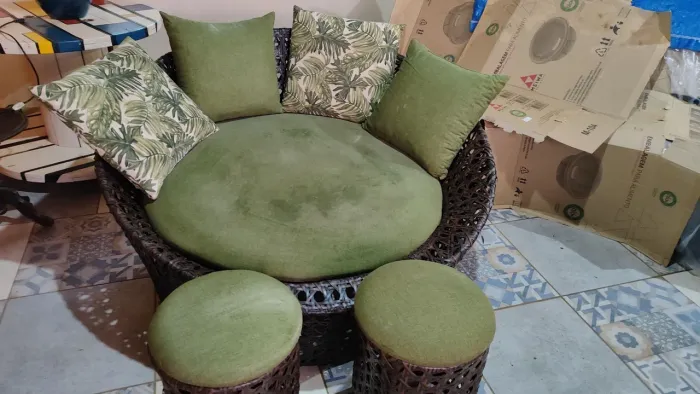 Chaise sofá varanda alumínio