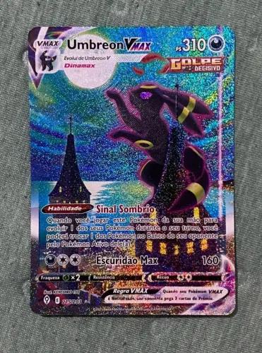 Pokémon Umbreon VMAX Alt Art 215/203 NM- Céus Evolutivos - Português