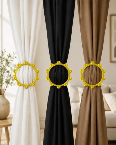 Prendedor Organizador de Cortinas - Kit com 2 Unidades (1 Par)
