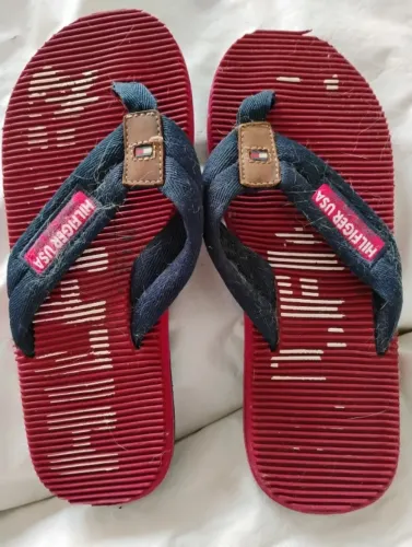 Chinelo Tommy Hilfiger USA Vermelha - 39/40