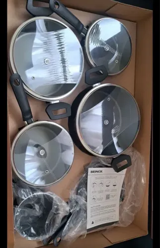 Kit de Panelas Brinox Ebony