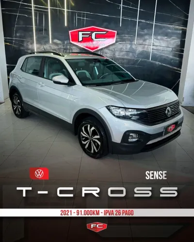 Volkswagen T-Cross Sense 1.0 TSI Flex 5P Aut. 2021