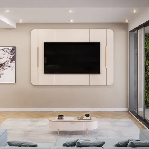 Painel para TV até 65" Adele com LED 100% MDF - Entrega e montagem grátis pra Fortaleza
