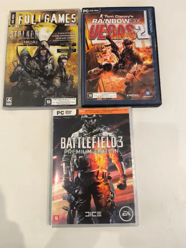  Jogos de computador - Battlefield 3 S.T.A.L.K.E.R,Tom Clancy's Rainbow Six Vegas 2 