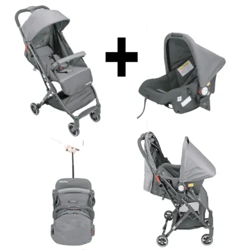 Kit Bebê Conforto e Carrinho Premium Bag Prime Baby