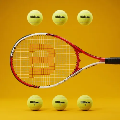 Wilson Federer 110 original - raquete de tênis + 6 bolas Wilson NOVAS!!