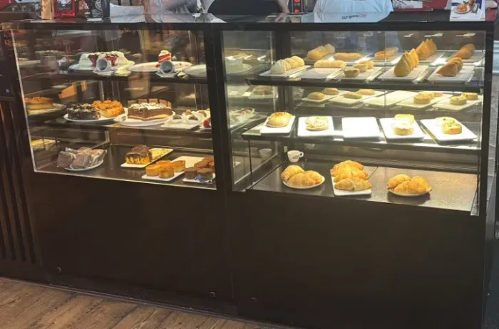 Vitrine de Salgados Quente e Fria para Cafeteria, Lanchonete, Padaria ou Supermercado
