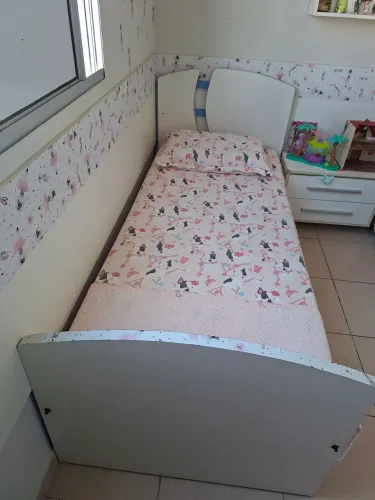 Cama solteiro 100%MDF 