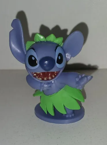 BONECO MINIATURA LILO E STITCH HULA HULA DISNEY ORIGINAL