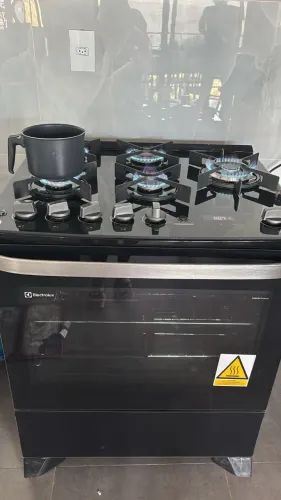 Fogao Electrolux Fe5cp 5 Bocas Mesa De Vidro E Grill 220v