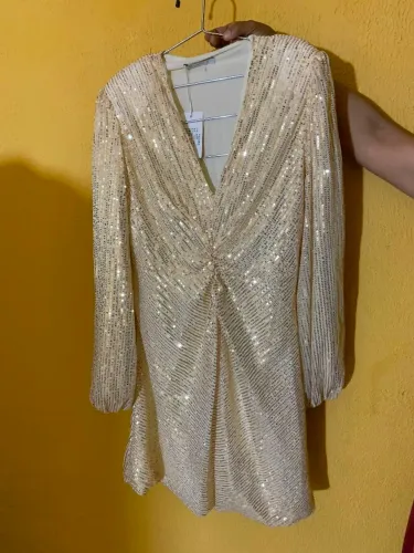 Vestido de Lantejoulas Douradas - Na etiqueta!