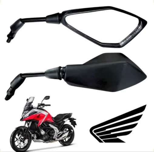 Retrovisor esportivo pentagonal