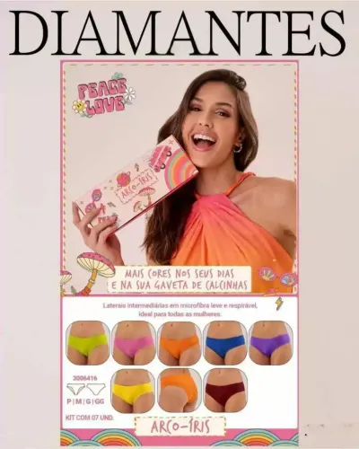 Calcinhas diamantes 