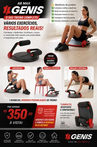 Aparelho abdominal Genis AB Max