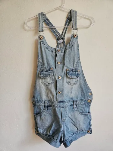jardineira jeans mix teen 16