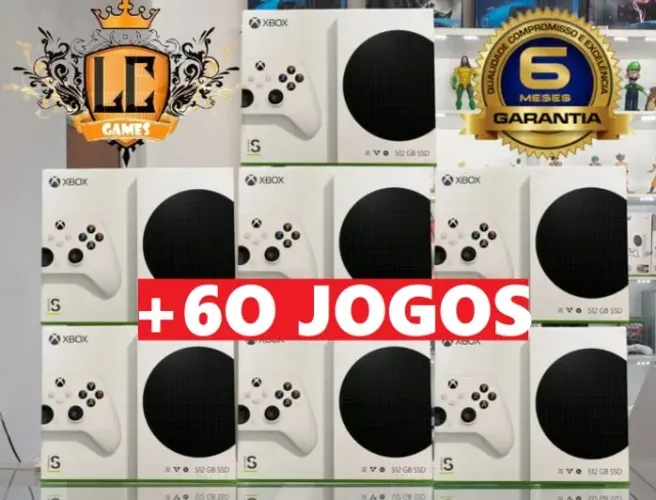 XBOX SERIES S VAI 77 JOGOS TOP + O6 GARANTIA MESES + BRINDES ( LOJA FISICA )