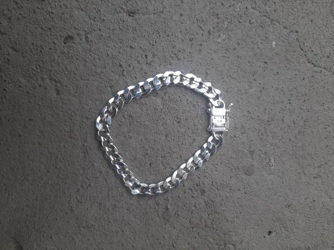 Pulseira prata 925 10mm