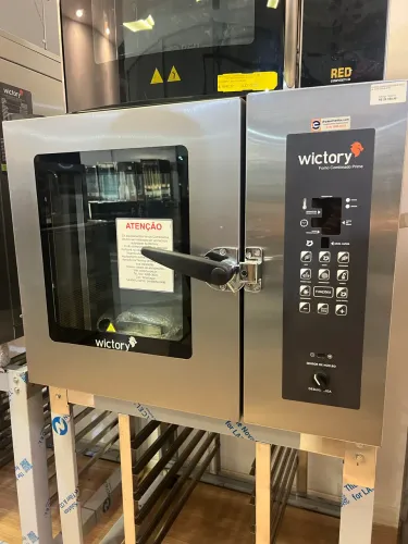Forno combinado 5GNs digital com cavalete - trifásico 380v pronta entrega