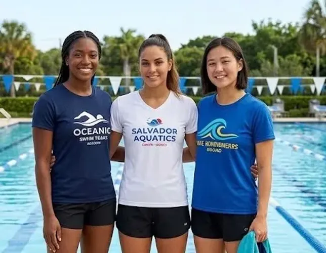10 Camisas Personalizadas Para Equipe de Natação / Malha Cacharrel