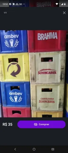 Vende-se engradado de cerveja