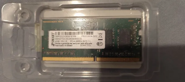 Memória ram de notebook 4GB DDR4 2666 mhz