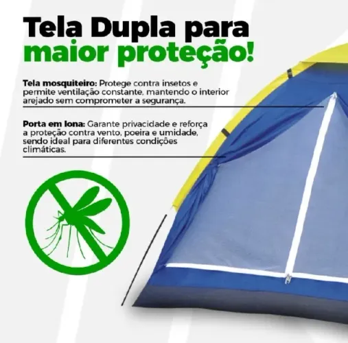Barraca Camping Mor Iglu Life Até 4 Pessoas Acampamento