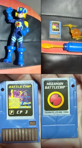 MegaMan.EXE + BattleChip CP3 #166 ORIGINAL Takara 2004 - Completo