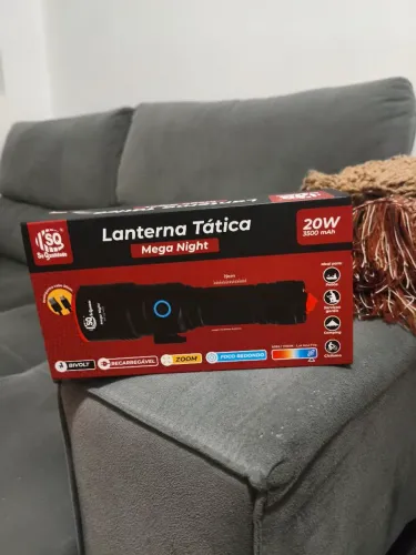 Lanterna Tática Mega Night SQ 20W 950lm - Nova Lacrada na Caixa