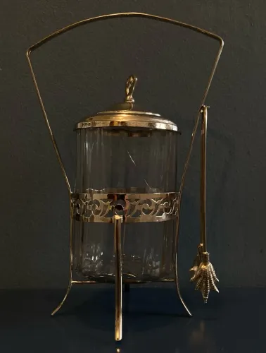 Antigo Porta picles Vitoriano (Pickle Castor) Século XIX - Com Pegador