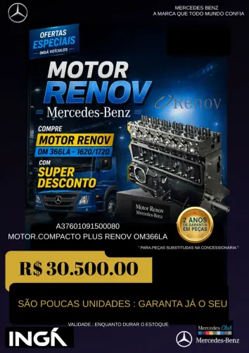 Oferta Imperdivel: Motor OM 366la compacto plus 1620/1720