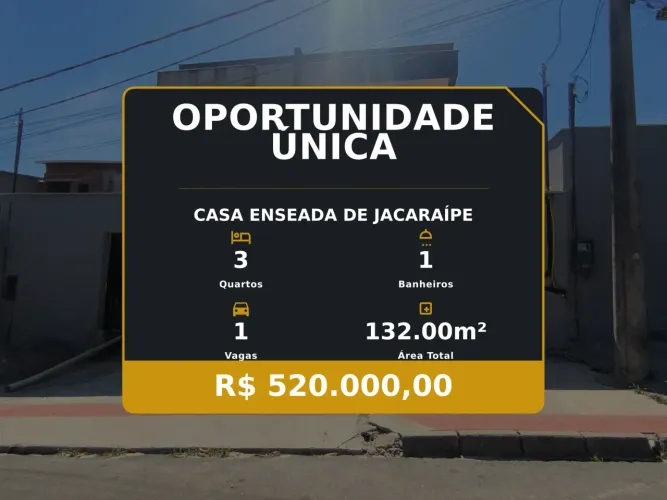 Casa moderna em fase de acabamento na Enseada de Jacaraípe!