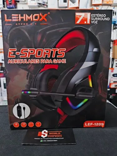* Headset Gamer Lehmox 7.1 USB - Pronta entrega. Loja Store World