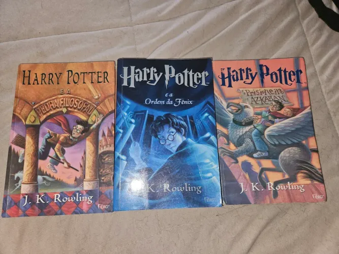 3 livros Harry potter