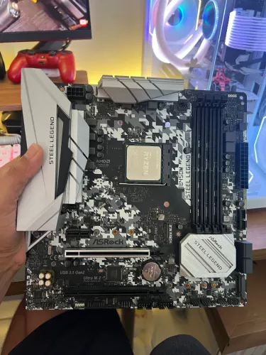 Vendo kit Ryzen 5 5600g + B450 steel legend