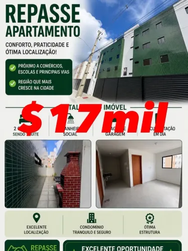 Repasse de apartamento  17 mil aproveita a oferta 