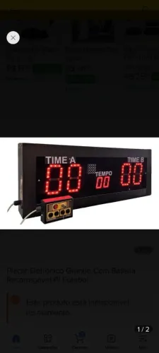 Placar Eletrônico Esportivo OPORTUNIDADE 