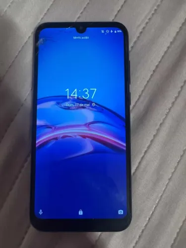 Moto E6S tela trincada funcionando tudo perfeitamente 