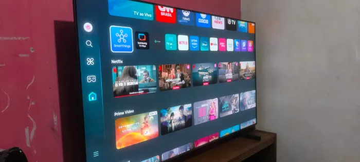 Smart tv Samsung 65 polegadas 4k bordas infinita cristal
