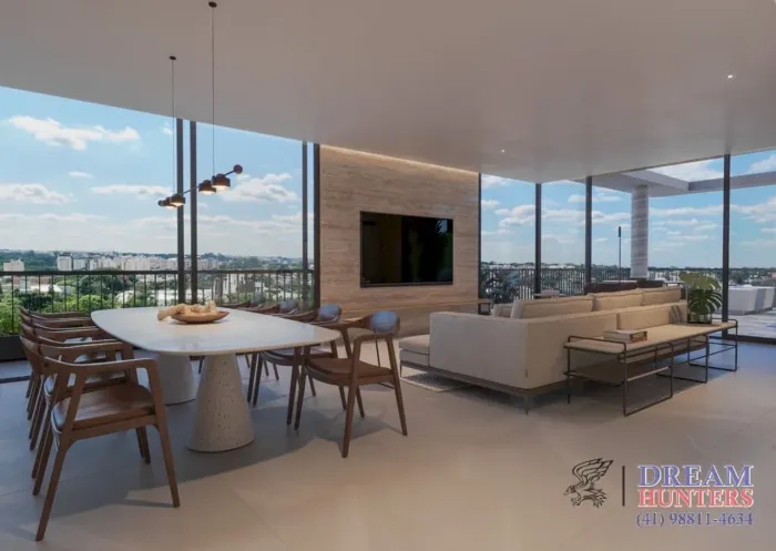 Apartamento com 137m² no bairro Juvevê, com 3 suítes, 4 banheiros e 2 vagas de garagem