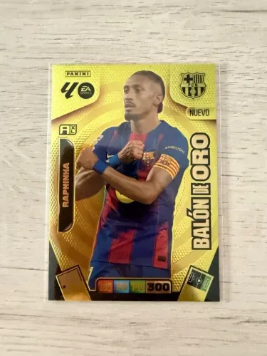 Card Raphinha Golden Baller La Liga futebol Cards ñ é figurinha Panini Adrenalyn xl