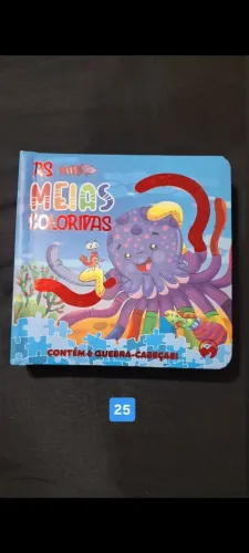 Livro infantil com quebra cabeça 
