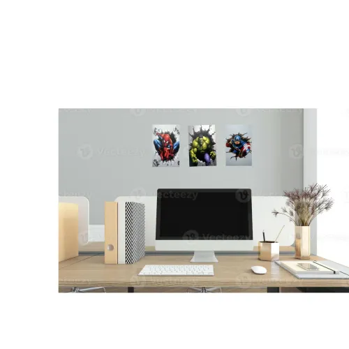 KIT 3 QUADROS DECORATIVOS 