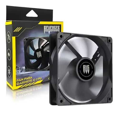 Cooler Fan Ventoinha Para Gabinete Cpu Pc Silencioso 120mm 3 Pinos